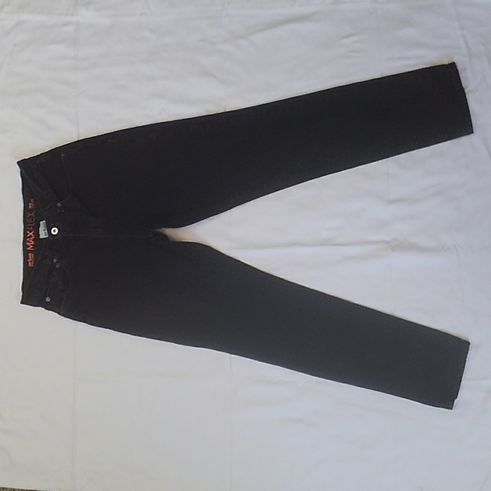 Men Urban Pipeline Max Flex Taper Black Denim Jeans 30X32